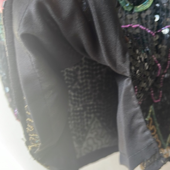 VINTAGE RARE SWEE LO 80s Christmas NYE 100% Silk Beaded Sequined Party Dress - Picture 7 of 16